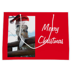 Grand Sac Cadeau Girafe