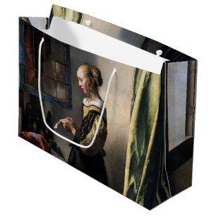Grand Sac Cadeau Girl Reading a Letter à Open Window, Vermeer