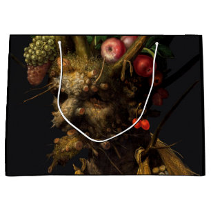 Grand Sac Cadeau Giuseppe Arcimboldo - Quatre saisons en une tête