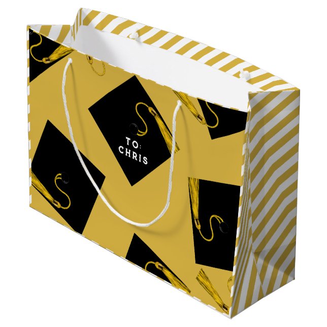 Grand sac cadeau Gold (Dos Angle)