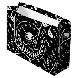 Grand Sac Cadeau Golf personnalisé orienté