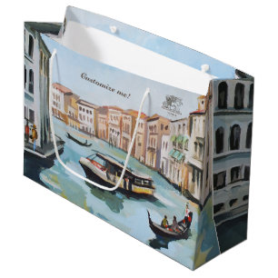 Grand Sac Cadeau Gondolas Et Vaporetto Vénitiens