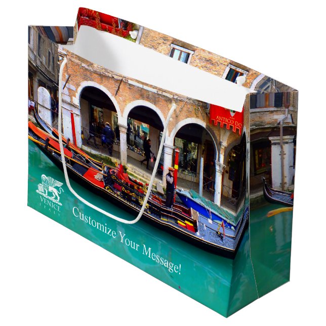 Grand Sac Cadeau Gondolier dans Cannaregio (Devant Angle)