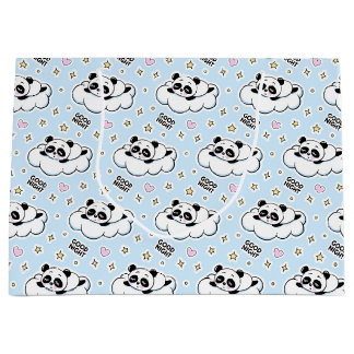 Grand Sac Cadeau Goodnight Sleeping Panda Bear