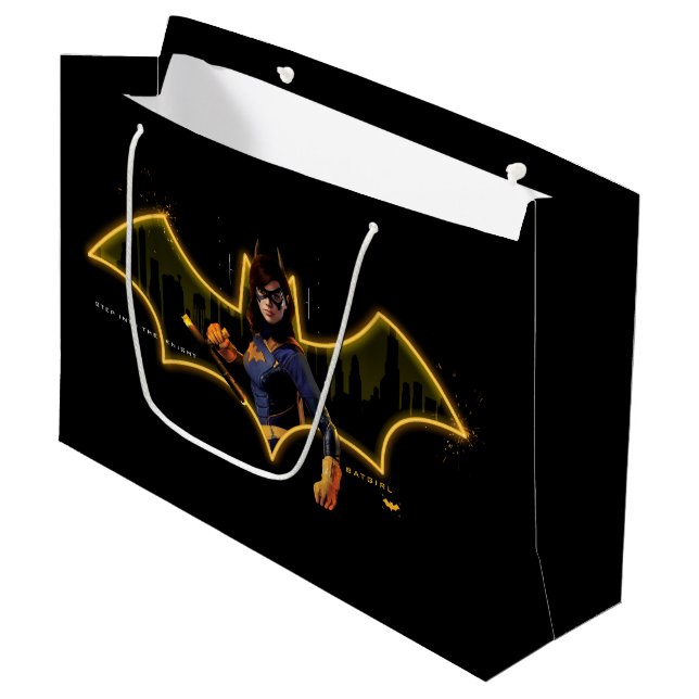 Grand Sac Cadeau Gotham Knights Batgirl en logo (Devant Angle)