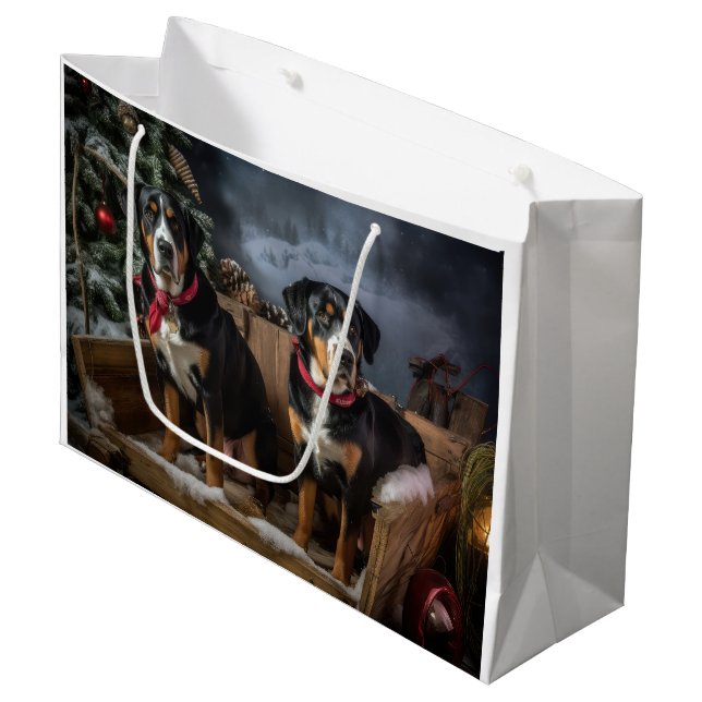 Grand Sac Cadeau Grand Suisse neige neige neige neige neige neige N (Devant Angle)