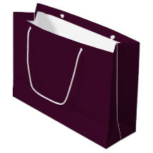 Gros sac-cadeau de Profonde Eggplant - Lustré