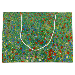 Grand Sac Cadeau Gustav Klimt - Champ de pavot