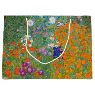 Grand Sac Cadeau Gustav Klimt - Jardin des fleurs