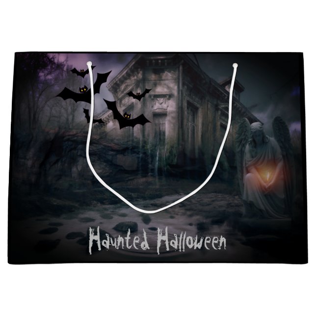 Grand Sac Cadeau Halloween Déplaisant Haunted Mansion (Devant)