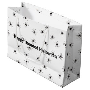 Grand Sac Cadeau Halloween des araignées à la canne