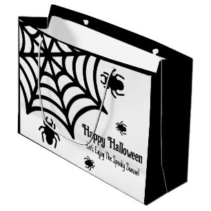 Grand Sac Cadeau Halloween Spiderweb personnalisé