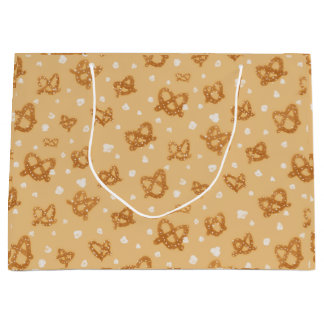 Grand Sac Cadeau Happy Birthday Pretzels & Popcorn- Custom Gift Bag