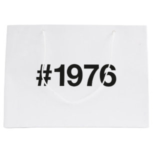 Grand Sac Cadeau Hashtag 1976 49 Anniversaire