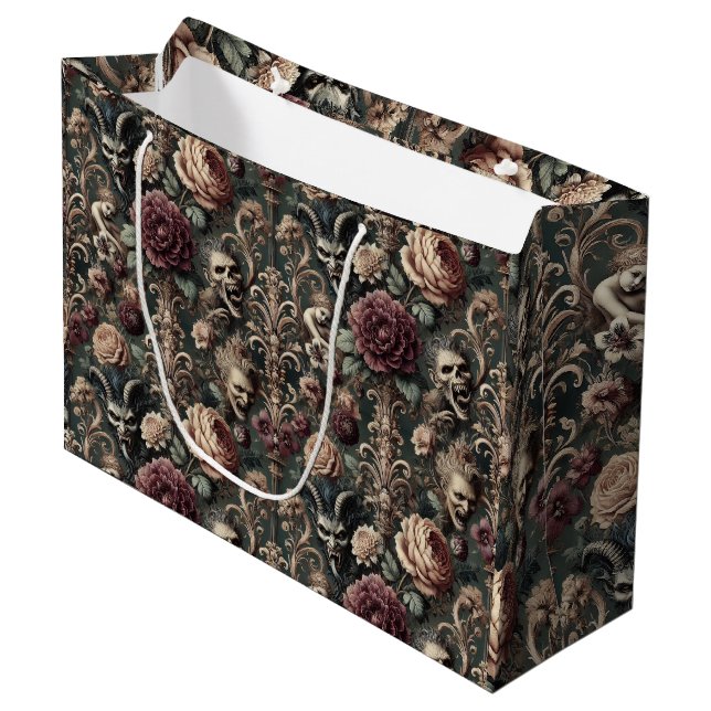 Grand Sac Cadeau Hauned Harmonics - Gothique victorien (Devant Angle)