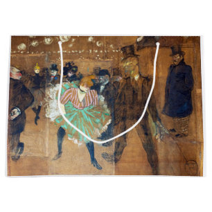 Grand Sac Cadeau Henri de Toulouse-Lautrec - Danse au Rouge