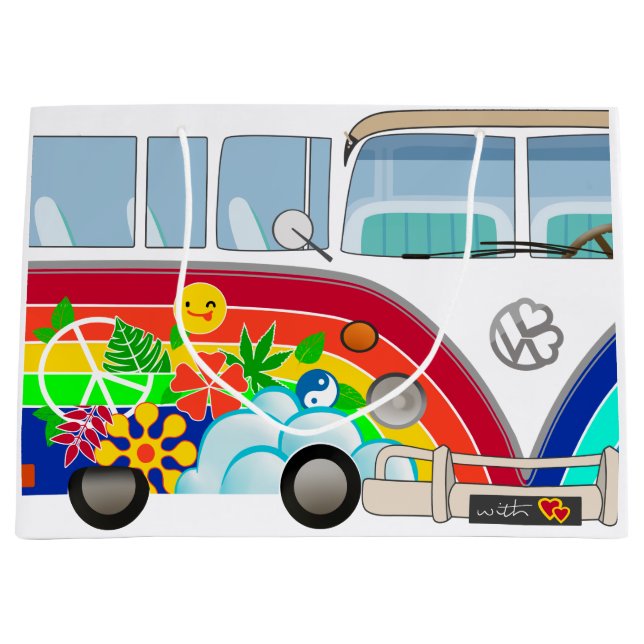 Grand Sac Cadeau Hippie T1 (Devant)