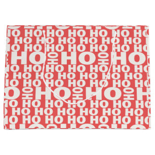 Grand Sac Cadeau Ho Ho Ho Blagues Motif Père Noël Dit Ho Ho Ho Chri