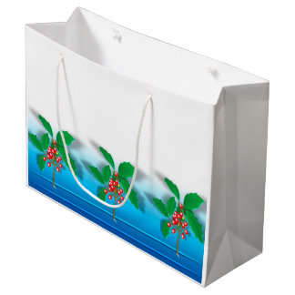 Grand Sac Cadeau Holly Berry