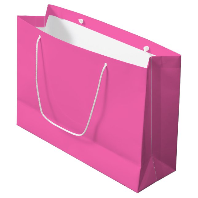Grand sac cadeau Hot Rose (Devant Angle)