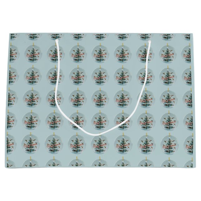 Grand Sac Cadeau Hummingbirds, Design (Devant)