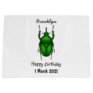 Grand Sac Cadeau Illustration de bug Mecynorhina torquata