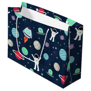 Grand Sac Cadeau Illustration du Motif spatial