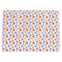 Impression florale colorée