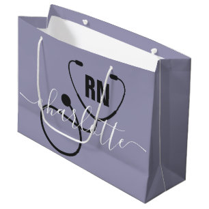 Grand Sac Cadeau Infirmière inscrite à la RN personnalisée
