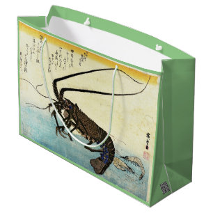 Grand Sac Cadeau Iseebi & Ebi - Poisson des oiseaux (homard épineux