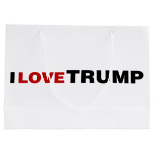 Grand Sac Cadeau J'aime Trump