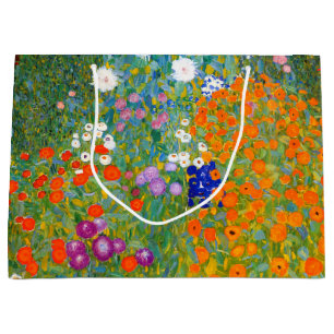 Grand Sac Cadeau Jardin d'agrément par le cru de Gustav Klimt