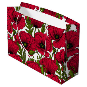 Grand Sac Cadeau Jardin Red Poppy 2
