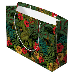 Grand Sac Cadeau Jardin tropical