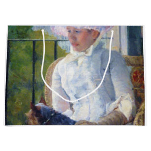 Grand Sac Cadeau Jeune fille et son chien, Mary Cassatt