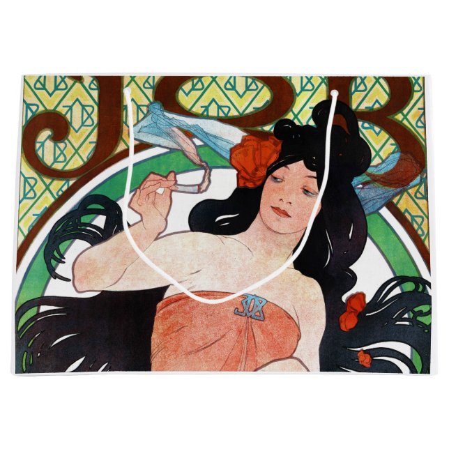 Grand Sac Cadeau JOB, Mucha (Devant)