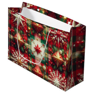 Grand Sac Cadeau Joie de Noël