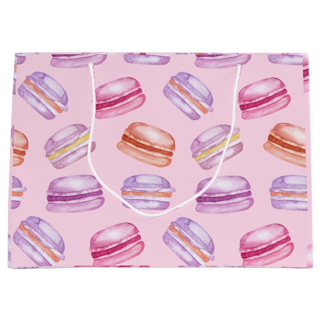 Grand Sac Cadeau Joli en rose (Devant)