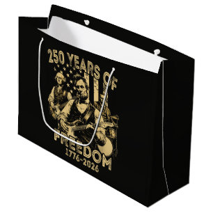 Grand Sac Cadeau Jouer de la guitare 4 juillet 250e anniversaire