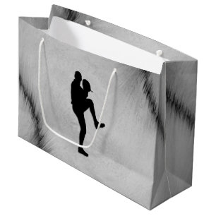 Grand Sac Cadeau Joueur de base-ball Pitcher Windup
