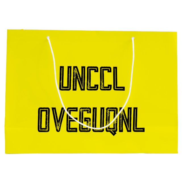 Grand Sac Cadeau Joyeux anniversaire codé avec ROT13 Cipher (Dos)