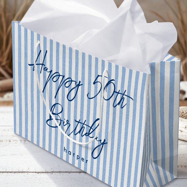 Grand Sac Cadeau Joyeux Anniversaire N'importe quel âge Personnalis (Créateur téléchargé)