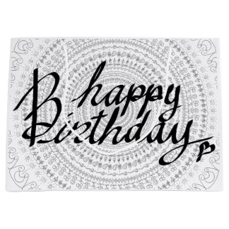 Grand Sac Cadeau Joyeux anniversaire pour toi.