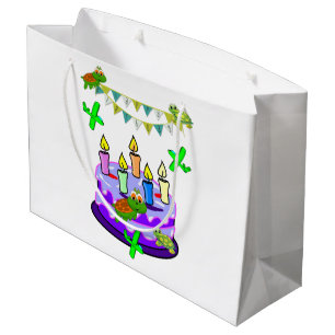 Grand Sac Cadeau Joyeux Anniversaire Sac-Cadeau Tortues