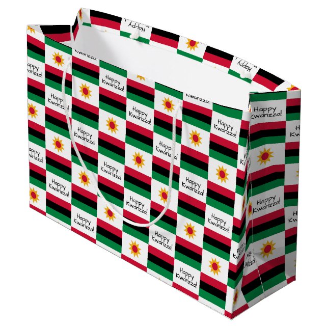 Grand Sac Cadeau Joyeux Kwanzaa (Dos Angle)