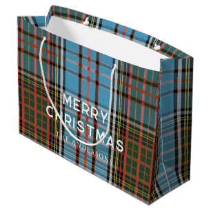 Grand Sac Cadeau Joyeux Noël Joué Jours fériés Anderson Tartan