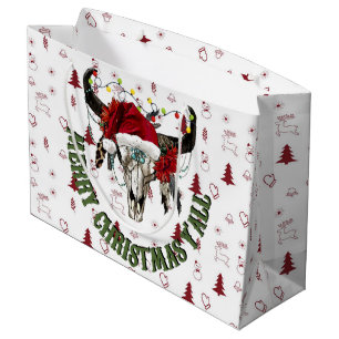 Grand Sac Cadeau Joyeux Noël Y'all