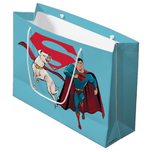 Grand Sac Cadeau Krypto & Superman