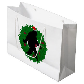 Grand Sac Cadeau La couronne de crayon de Noël