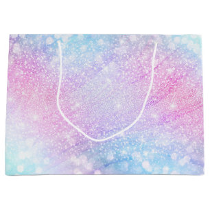 Grand Sac Cadeau La Parties scintillant D'Iridescente Magique Spark